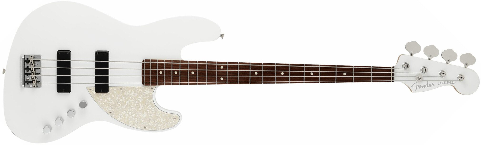 Fender Jazz Bass Elemental Mij Jap Active Rw - Nimbus White - Bajo eléctrico de cuerpo sólido - Main picture