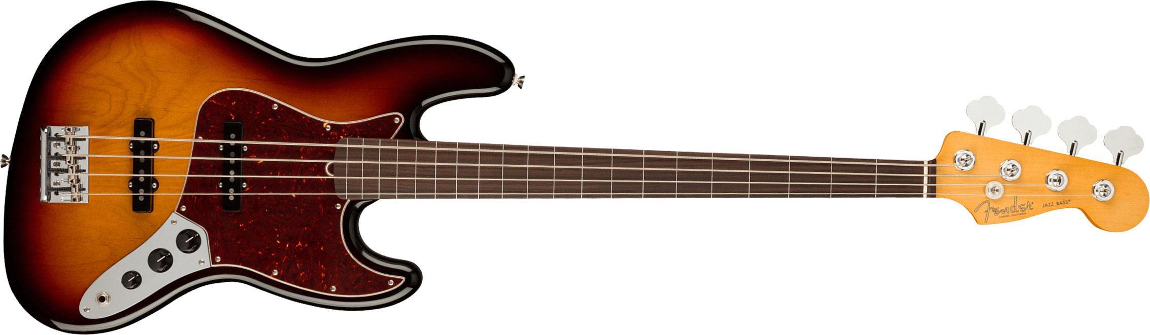 Fender Jazz Bass Fretless American Professional Ii Usa Rw - 3-color Sunburst - Bajo eléctrico de cuerpo sólido - Main picture