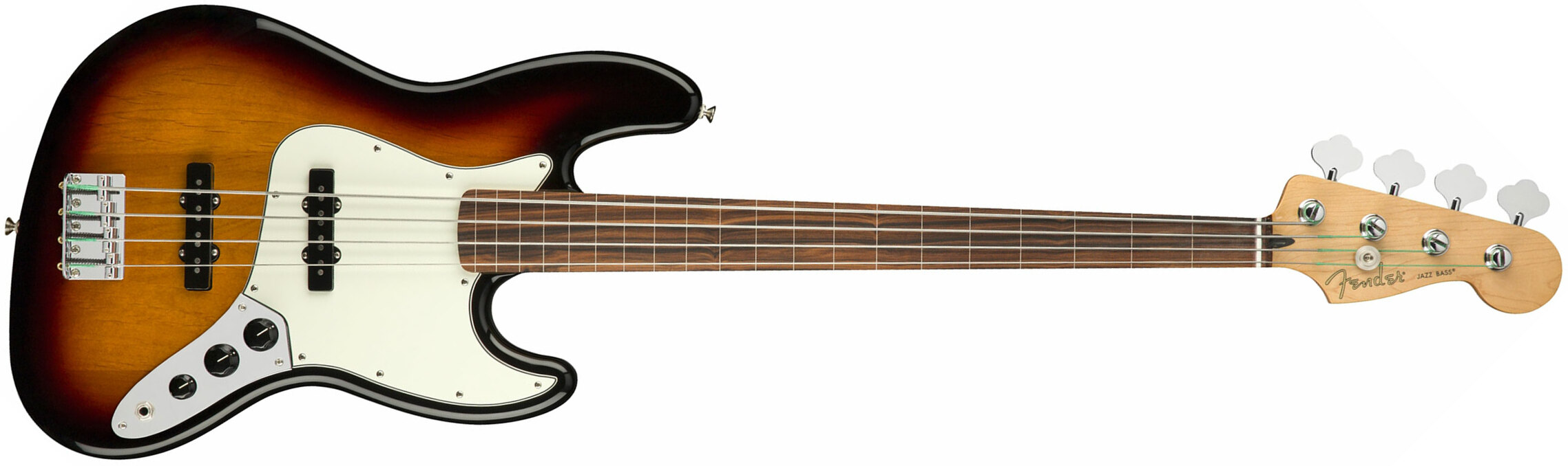 Fender Jazz Bass Player Fretless Mex Pf - 3-color Sunburst - Bajo eléctrico de cuerpo sólido - Main picture