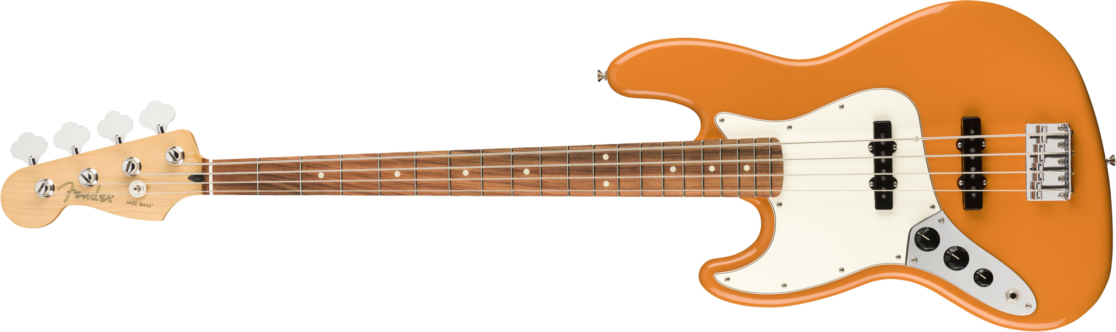 Fender Jazz Bass Player Lh Gaucher Mex Pf - Capri Orange - Bajo eléctrico de cuerpo sólido - Main picture