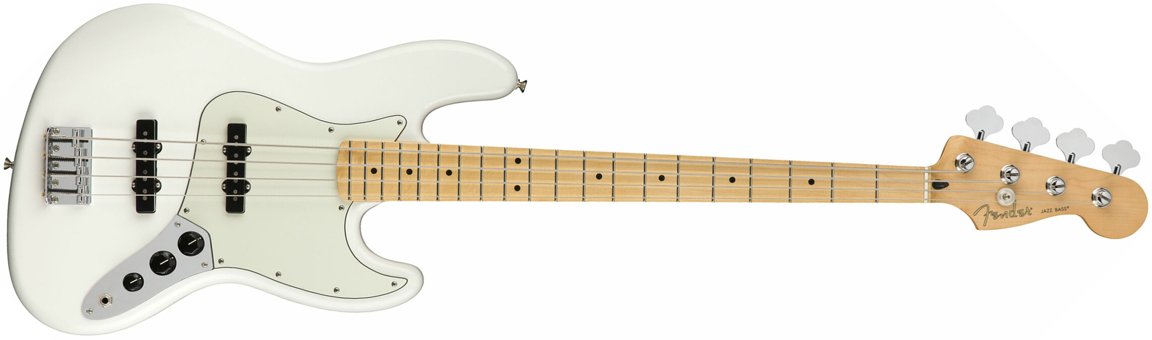 Fender Jazz Bass Player Mex Mn - Polar White - Bajo eléctrico de cuerpo sólido - Main picture