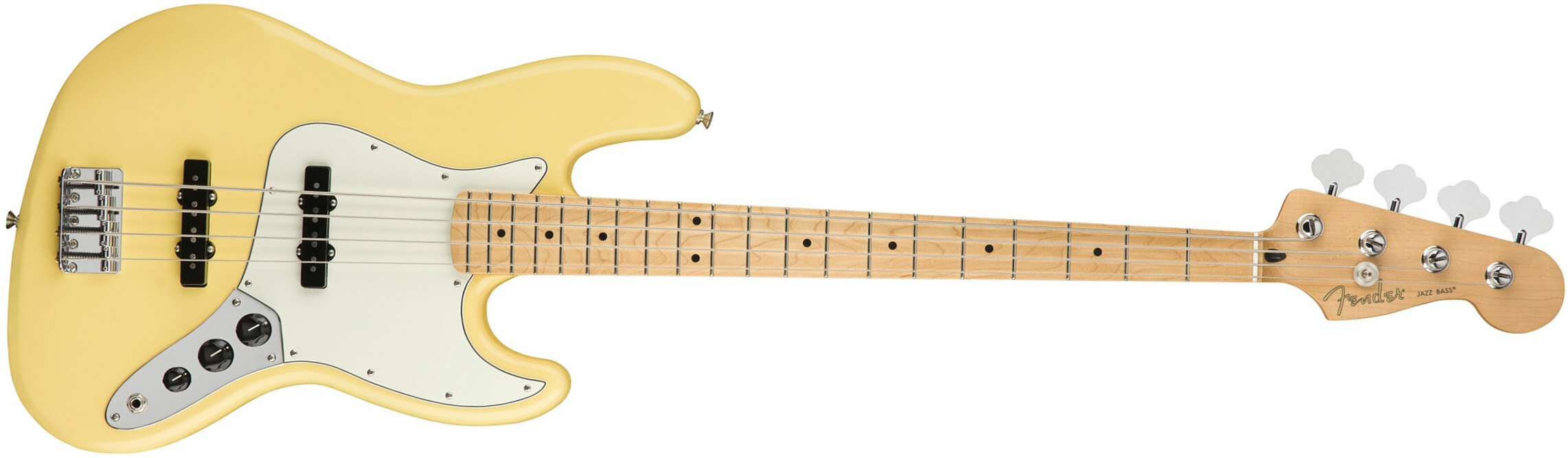 Fender Jazz Bass Player Mex Mn - Buttercream - Bajo eléctrico de cuerpo sólido - Main picture