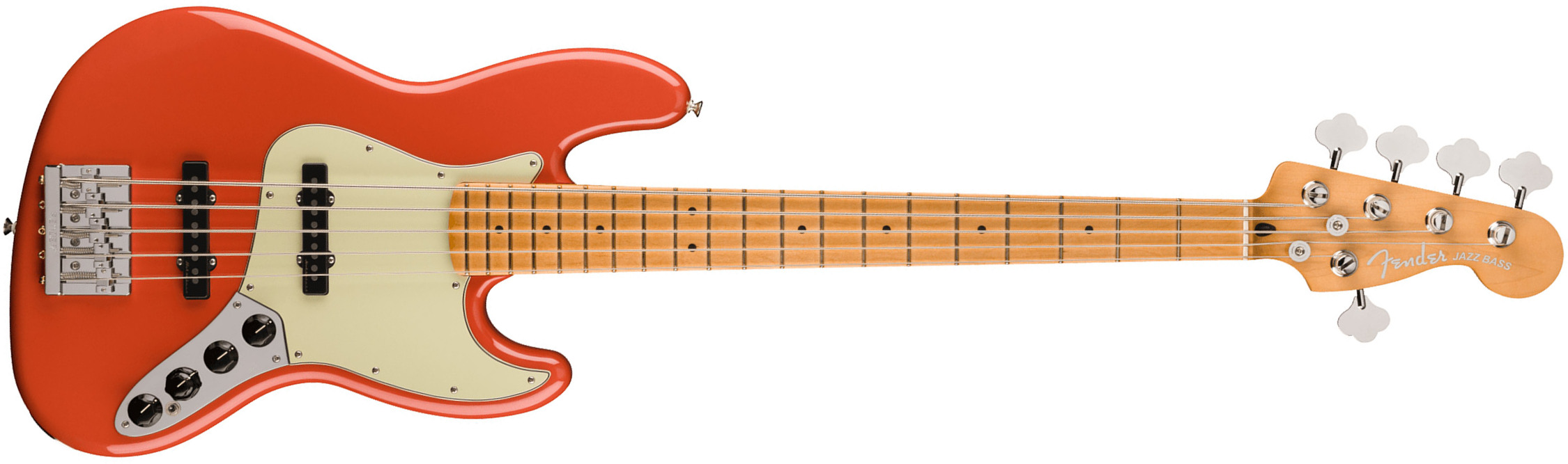 Fender Jazz Bass Player Plus V 2023 Mex 5c Active Mn - Fiesta Red - Bajo eléctrico de cuerpo sólido - Main picture