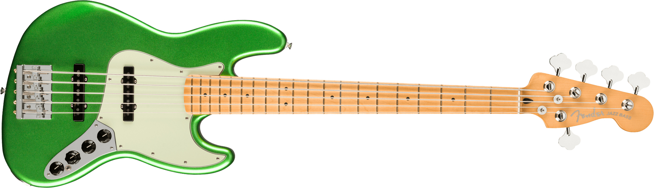Fender Jazz Bass Player Plus V Mex 5c Active Mn - Cosmic Jade - Bajo eléctrico de cuerpo sólido - Main picture