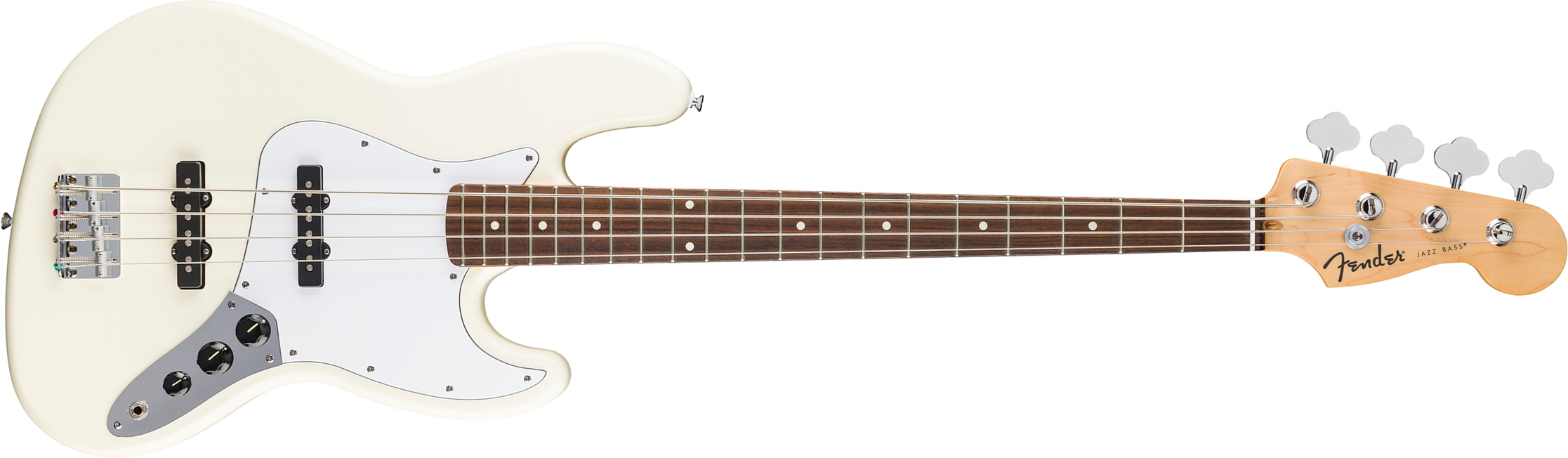 Fender Jazz Bass Standard Mex Lau - Olympic White - Bajo eléctrico de cuerpo sólido - Main picture