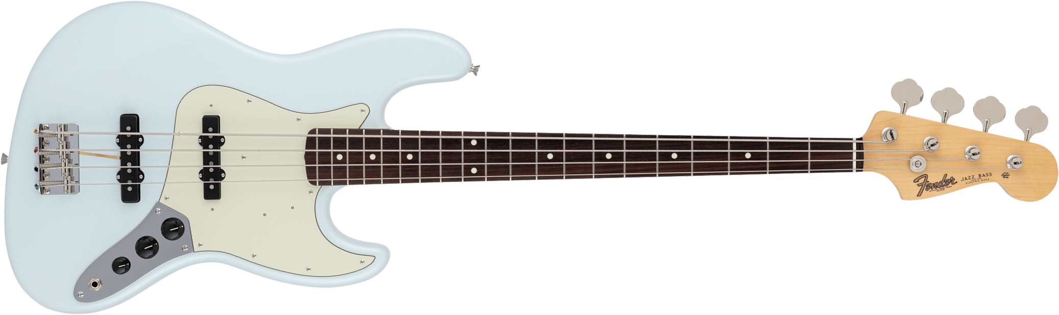 Fender Jazz Bass Traditional 60s Jap 2s Trem Rw - Sonic Blue - Bajo eléctrico de cuerpo sólido - Main picture