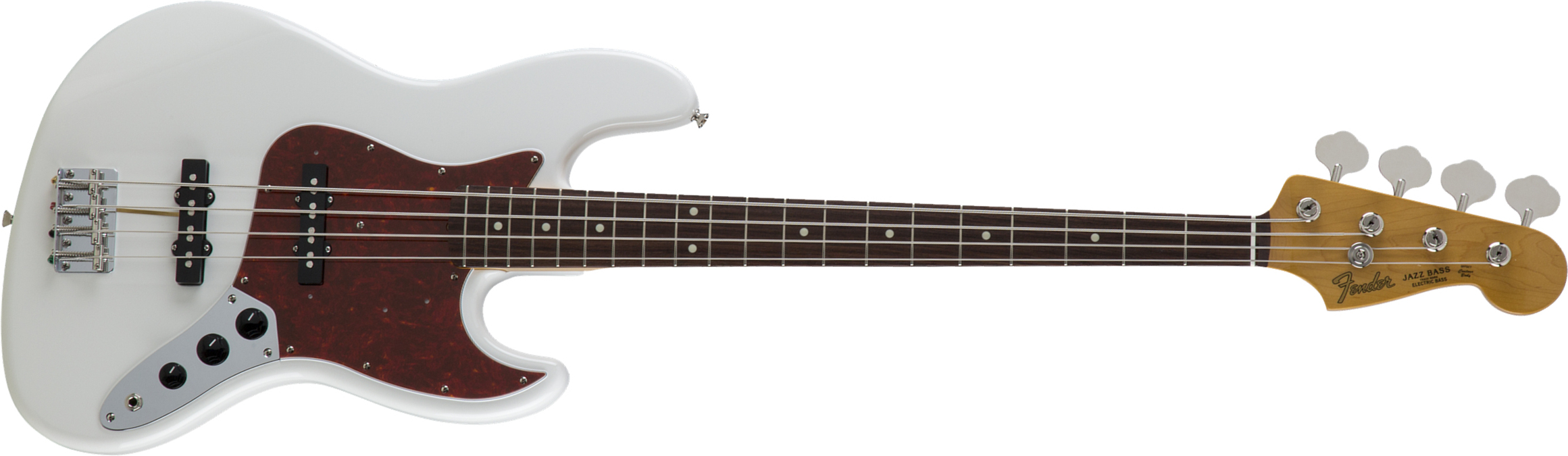 Fender Jazz Bass Traditional Ii 60s Jap 2s Trem Rw - Olympic White - Bajo eléctrico de cuerpo sólido - Main picture