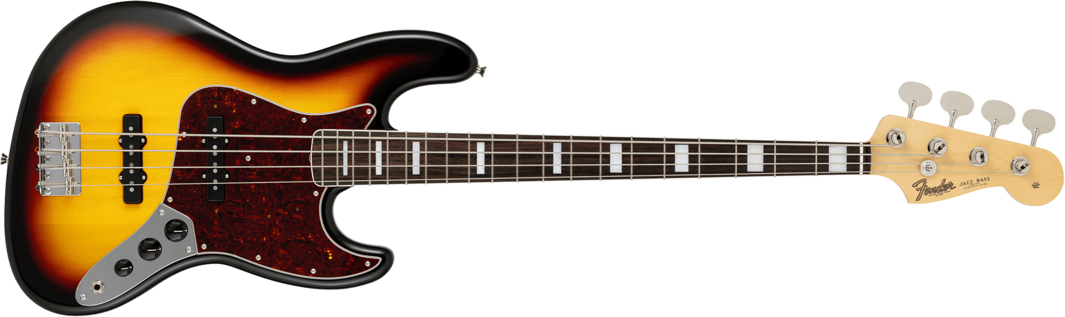 Fender Jazz Bass Traditional Late 60s Jap 2s Trem Rw - 3-color Sunburst - Bajo eléctrico de cuerpo sólido - Main picture