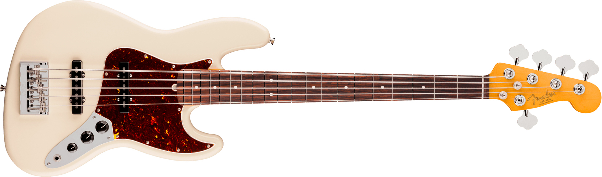 Fender Jazz Bass V American Pro. Usa 5c Rw - Olympic White - Bajo eléctrico de cuerpo sólido - Main picture