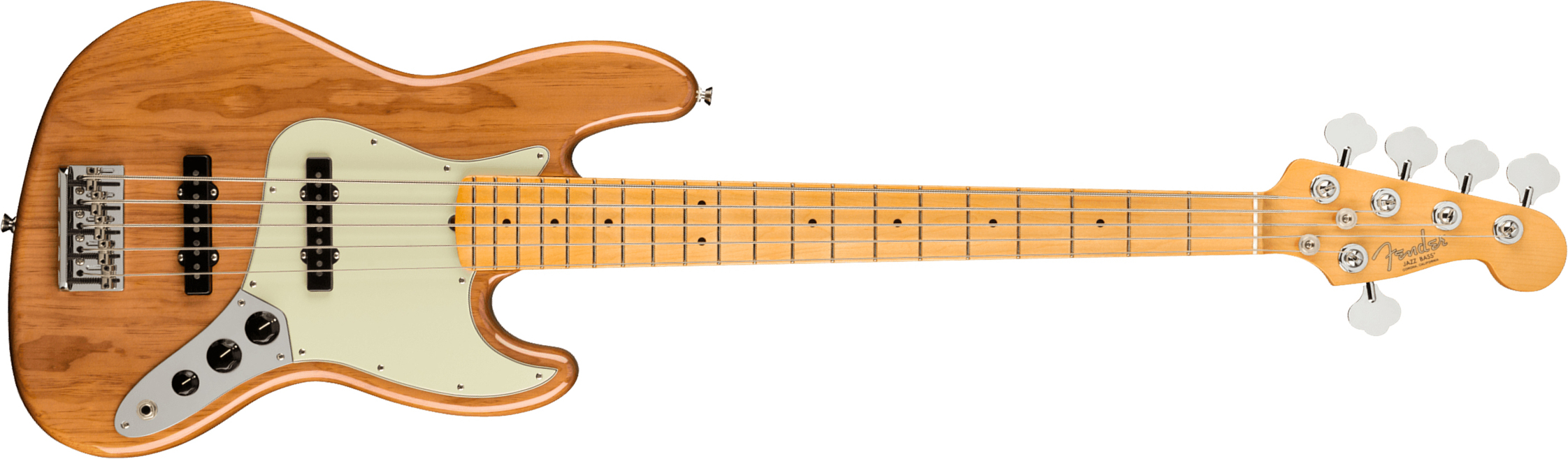 Fender Jazz Bass V American Professional Ii Usa 5-cordes Mn - Roasted Pine - Bajo eléctrico de cuerpo sólido - Main picture