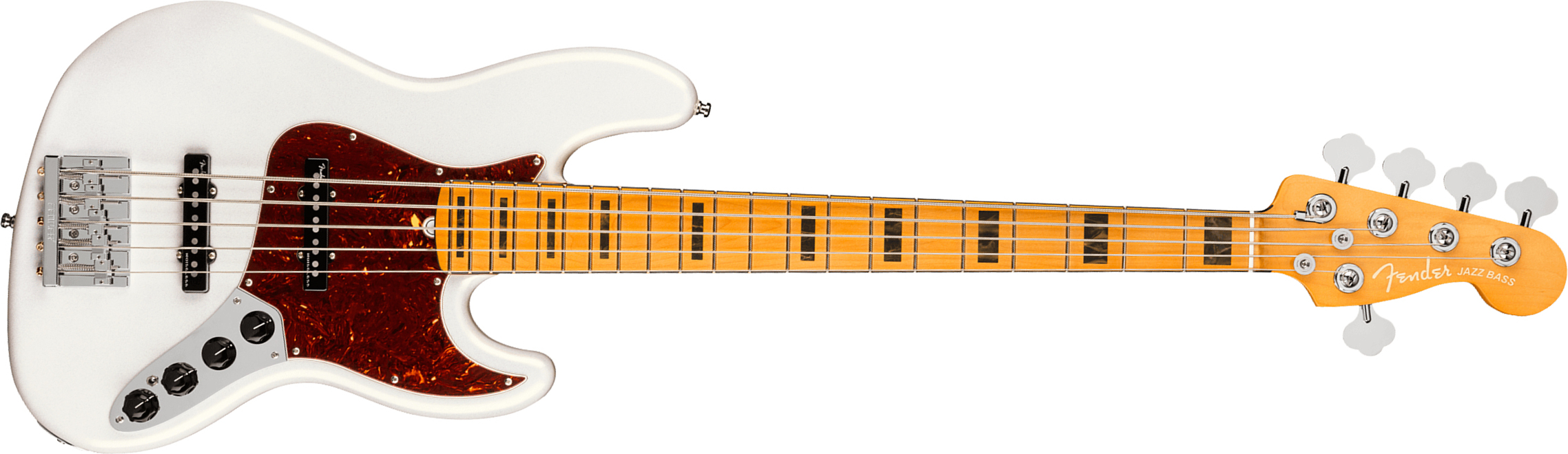 Fender Jazz Bass V American Ultra 2019 Usa 5-cordes Mn - Arctic Pearl - Bajo eléctrico de cuerpo sólido - Main picture