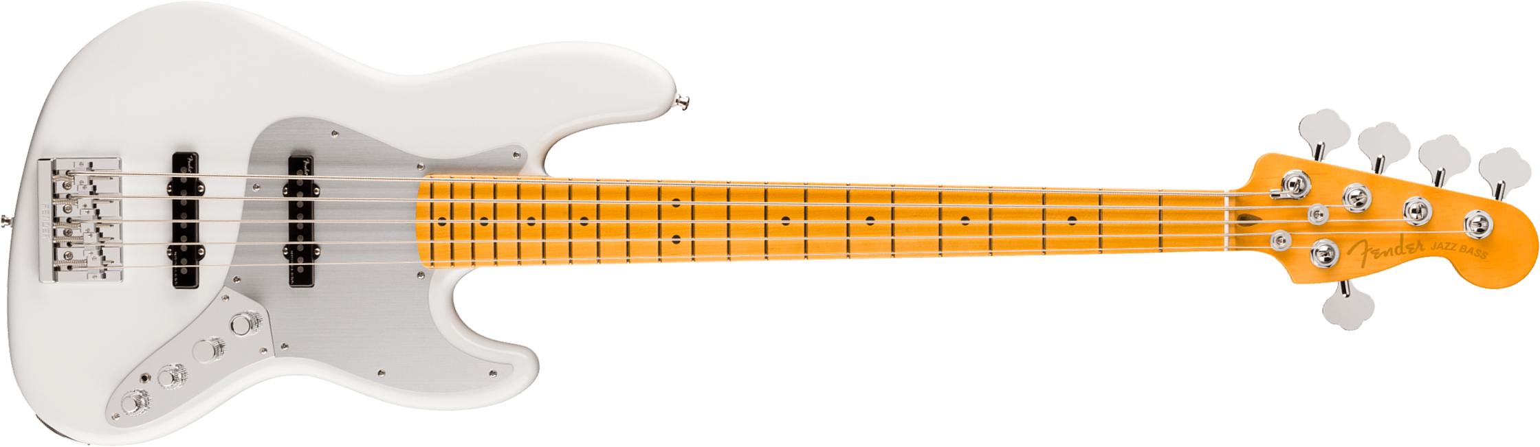 Fender Jazz Bass V American Ultra Ii Usa 5c Active Mn - Avalanche - Bajo eléctrico de cuerpo sólido - Main picture