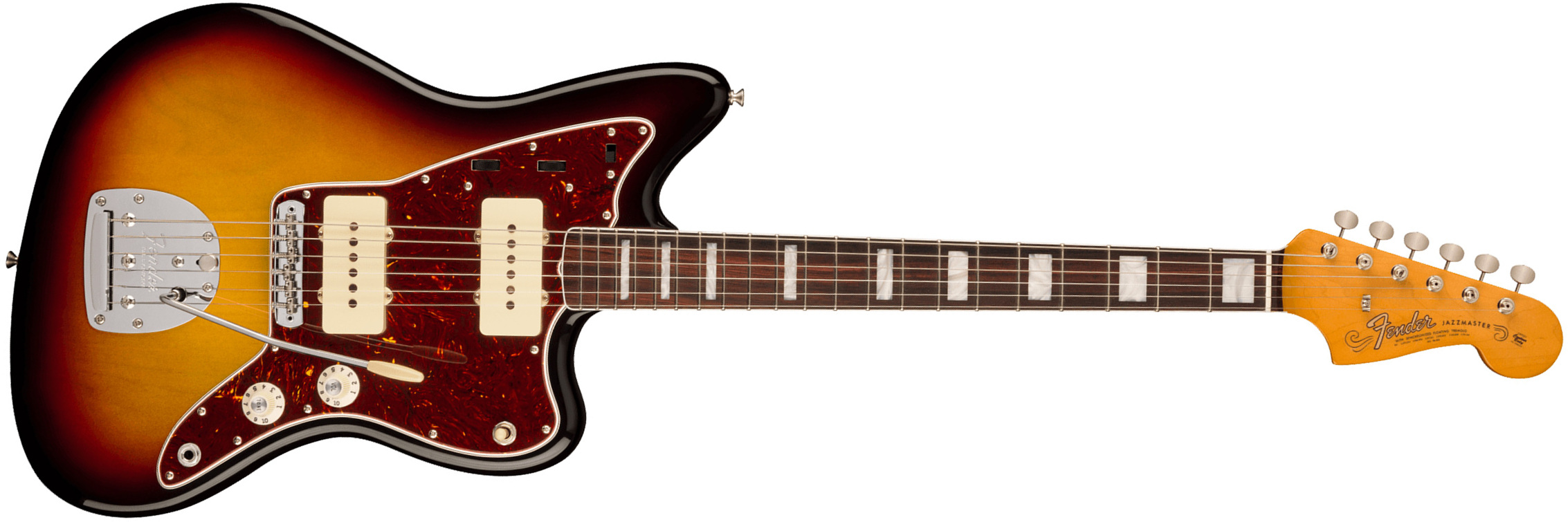 Fender Jazzmaster 1966 American Vintage Ii Usa Sh Trem Rw - 3-color Sunburst - Guitarra electrica retro rock - Main picture