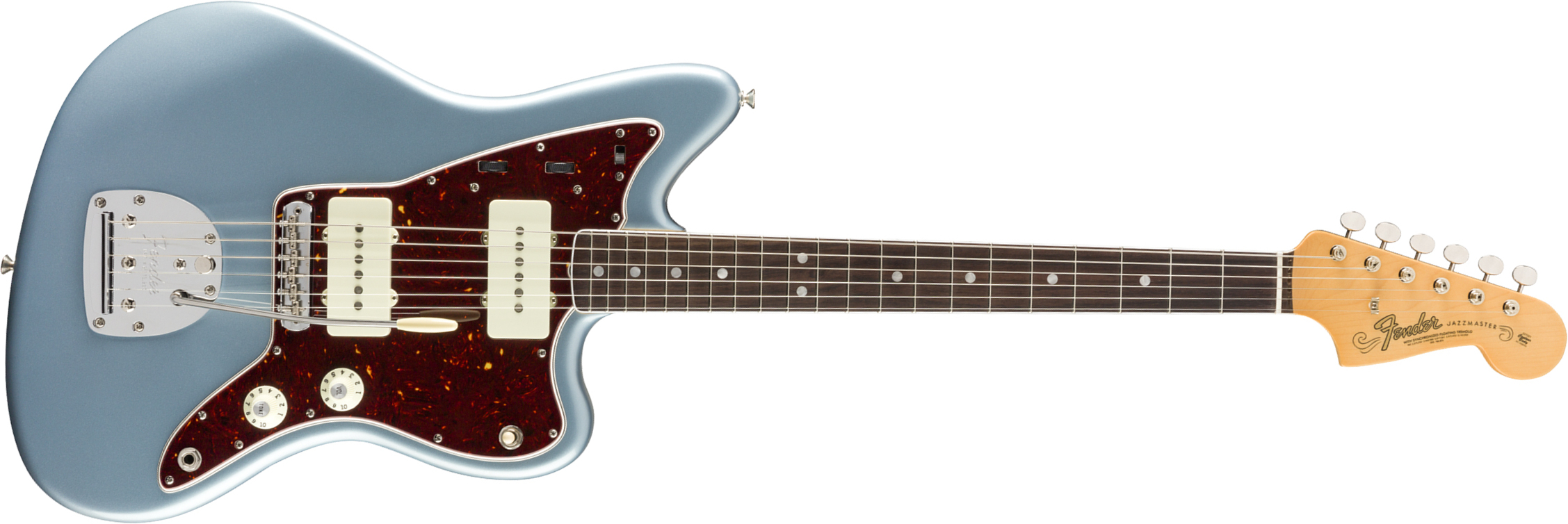 Fender Jazzmaster '60s American Original Usa Ss Rw - Ice Blue Metallic - Guitarra electrica retro rock - Main picture