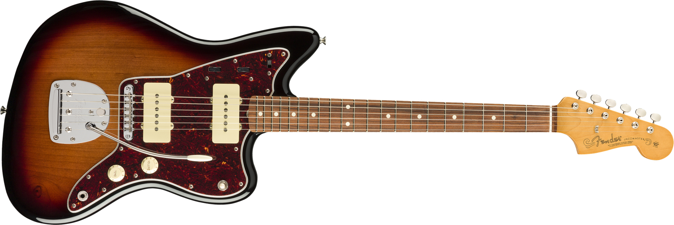 Fender Jazzmaster 60s Vintera Modified Mex Pf - 3-color Sunburst - Guitarra electrica retro rock - Main picture