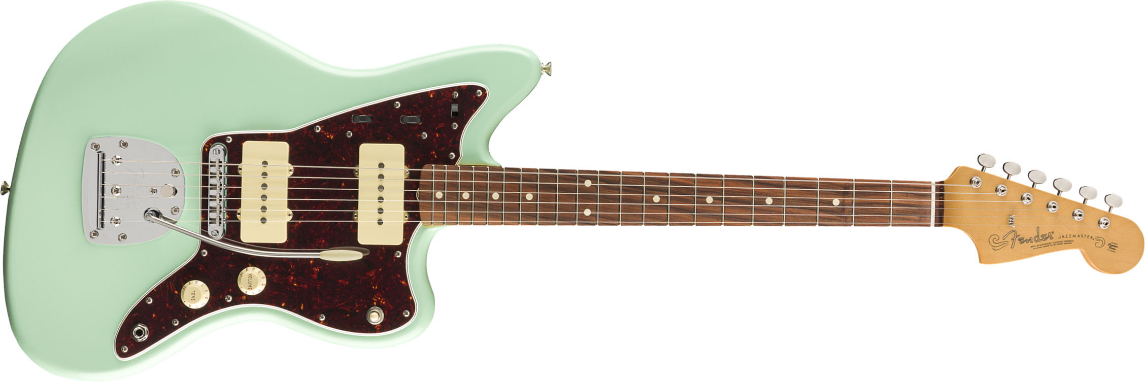 Fender Jazzmaster 60s Vintera Modified Mex Pf - Surf Green - Guitarra electrica retro rock - Main picture