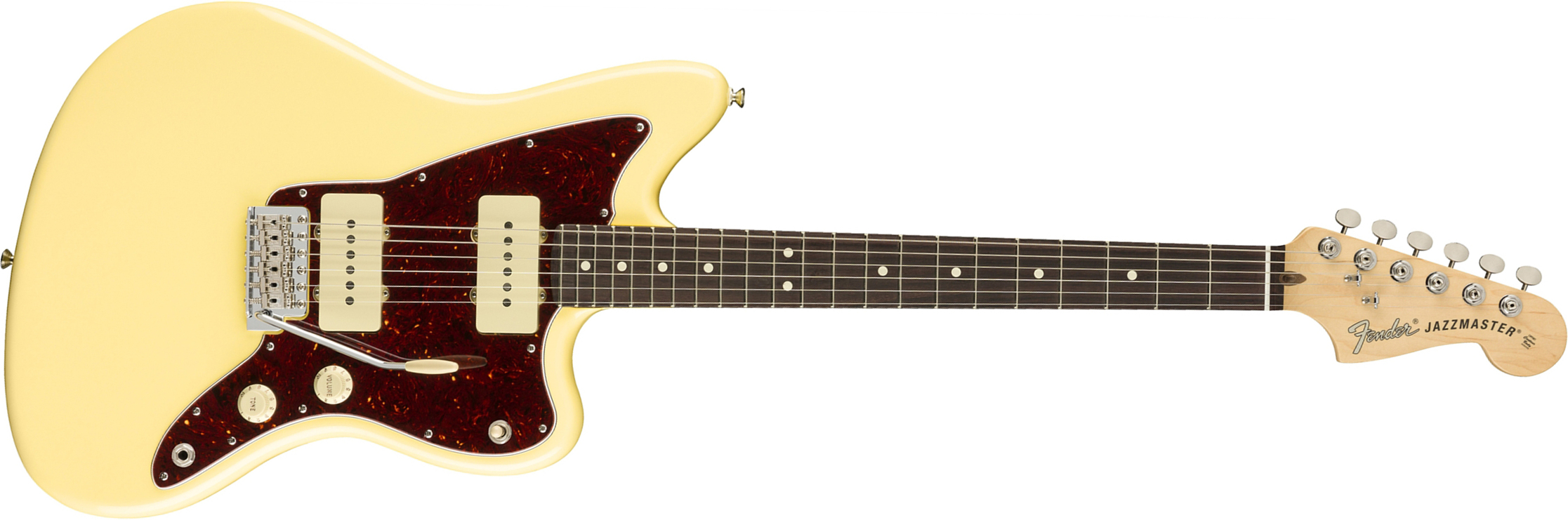 Fender Jazzmaster American Performer Usa Ss Rw - Vintage White - Guitarra eléctrica de doble corte - Main picture