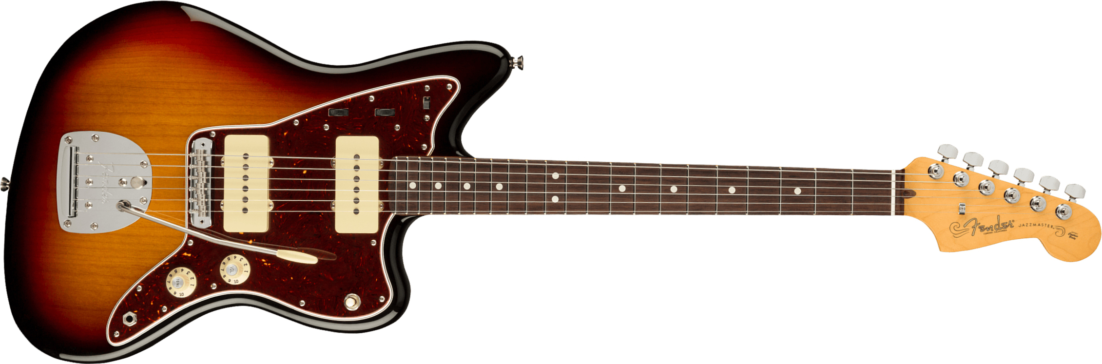 Fender Jazzmaster American Professional Ii Usa Rw - 3-color Sunburst - Guitarra electrica retro rock - Main picture