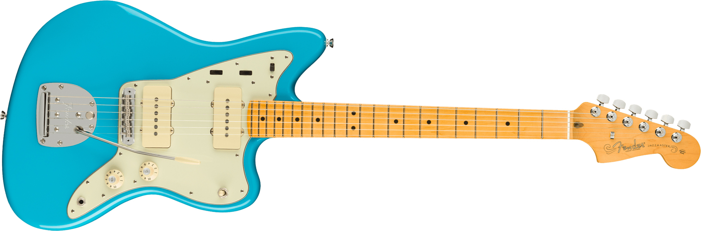 Fender Jazzmaster American Professional Ii Usa Rw - Miami Blue - Guitarra electrica retro rock - Main picture