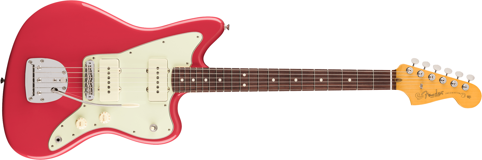 Fender Jazzmaster Classic American Pro Usa 2s Trem Rw - Faded Dakota Red - Guitarra electrica retro rock - Main picture