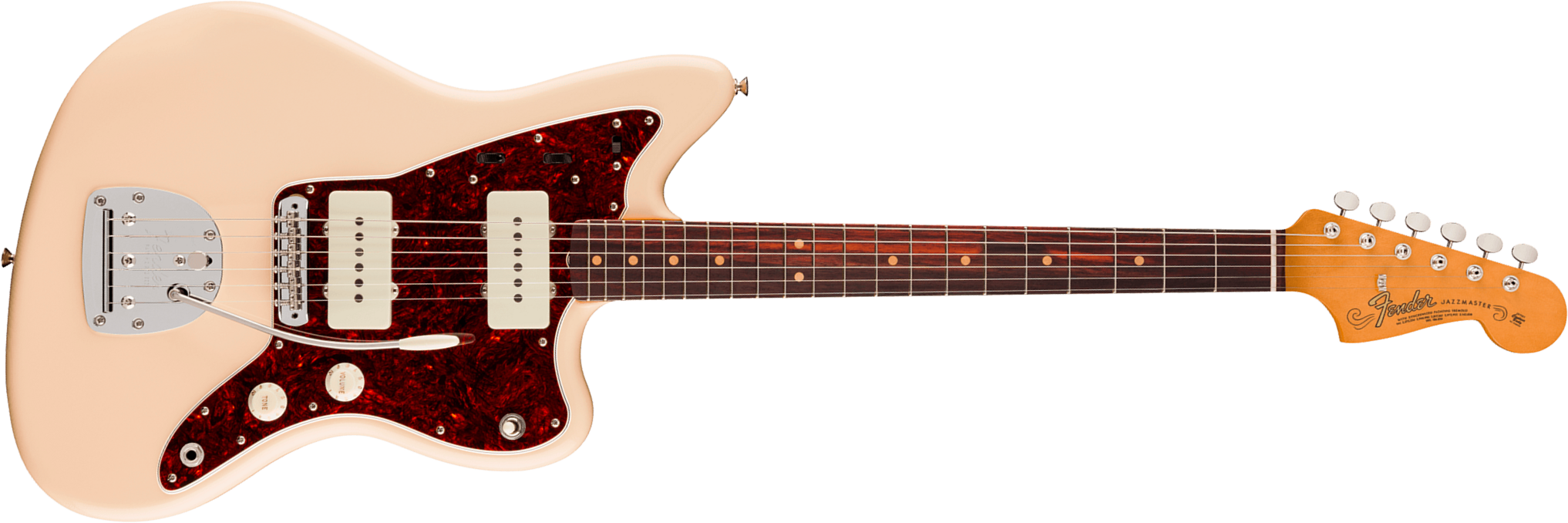 Fender Jazzmaster Mid 60s Vintera 3 Mex 2s Trem Rw - Olympic White - Guitarra electrica retro rock - Main picture