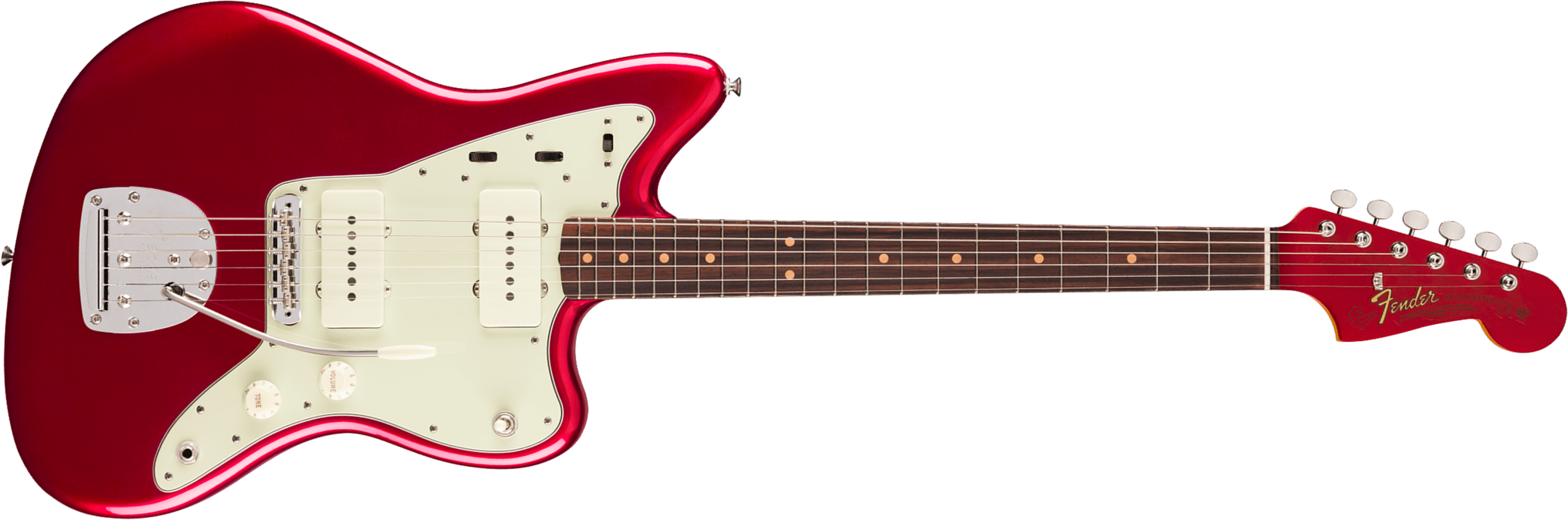 Fender Jazzmaster Mid 60s Vintera 3 Mex 2s Trem Rw - Candy Apple Red - Guitarra electrica retro rock - Main picture