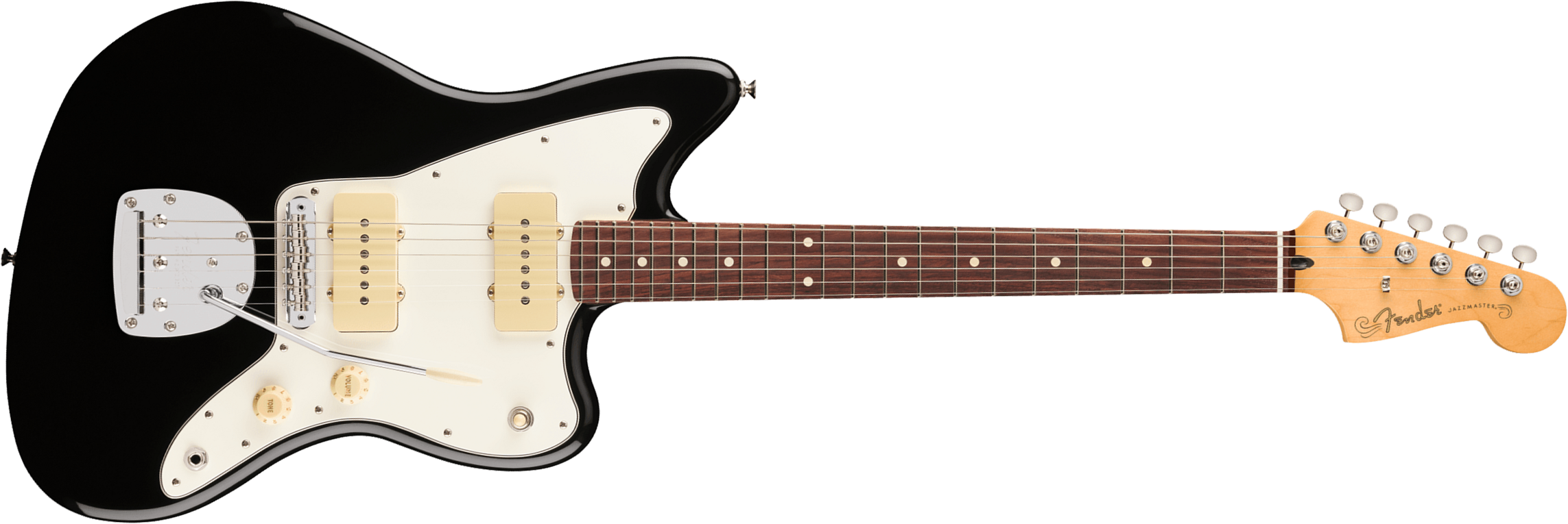 Fender Jazzmaster Player Ii Mex 2s Trem Rw - Black - Guitarra electrica retro rock - Main picture
