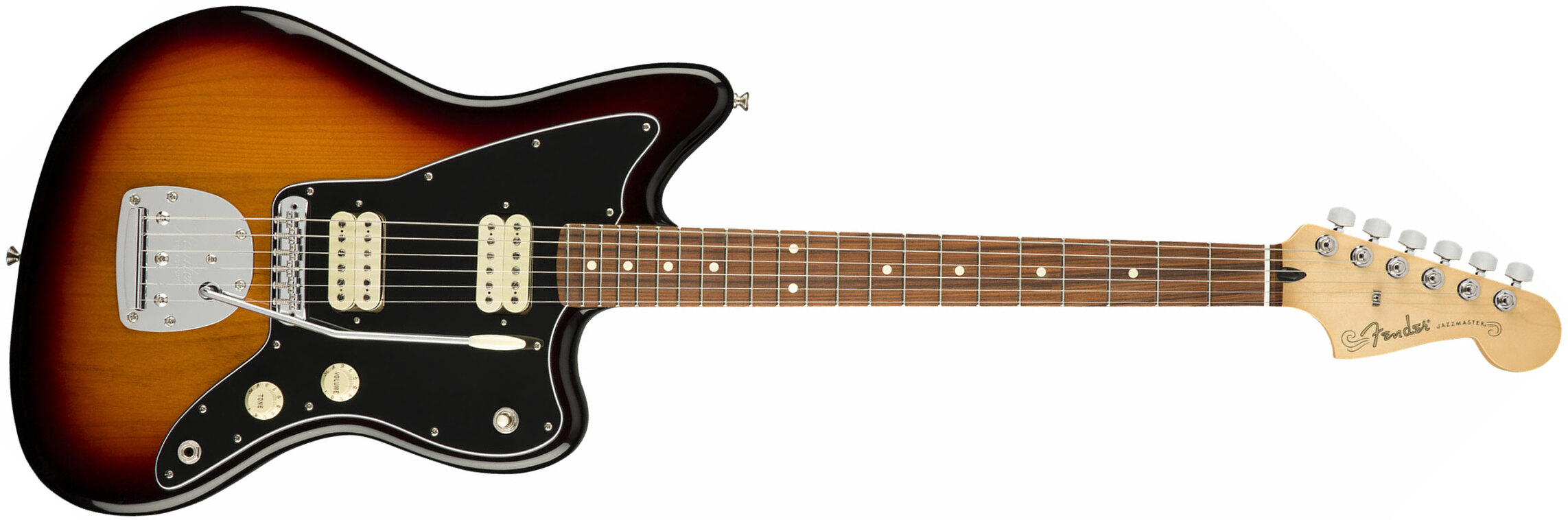 Fender Jazzmaster Player Mex Hh Pf - 3-color Sunburst - Guitarra electrica retro rock - Main picture