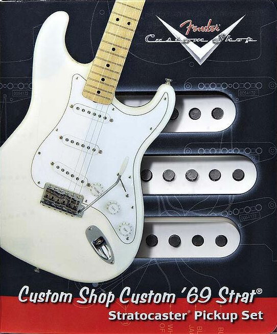Fender Jeu Strat Custom Shop Custom 69 White 3 Pieces - - Pastilla guitarra eléctrica - Main picture