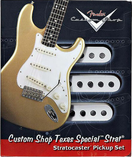 Fender Jeu Strat Custom Shop Texas Special White 3 Pieces - - Pastilla guitarra eléctrica - Main picture