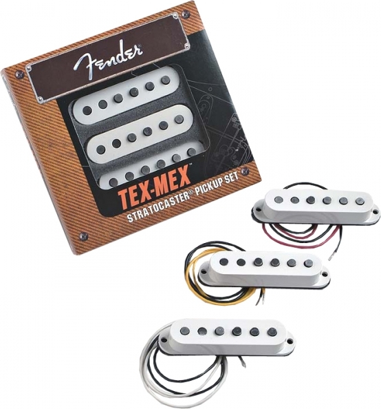 Fender Jeu Strat Tex Mex White 3 Pieces - - Pastilla guitarra eléctrica - Main picture
