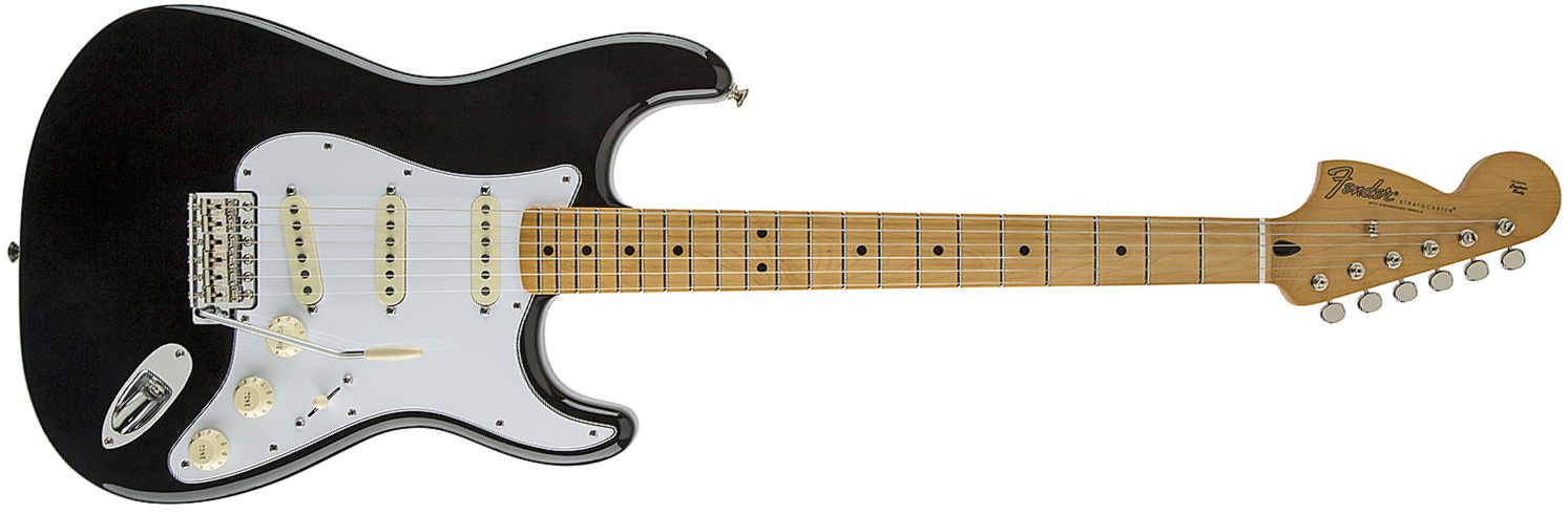 Fender Jimi Hendrix Strat Mex Sss Mn - Black - Guitarra eléctrica con forma de str. - Main picture
