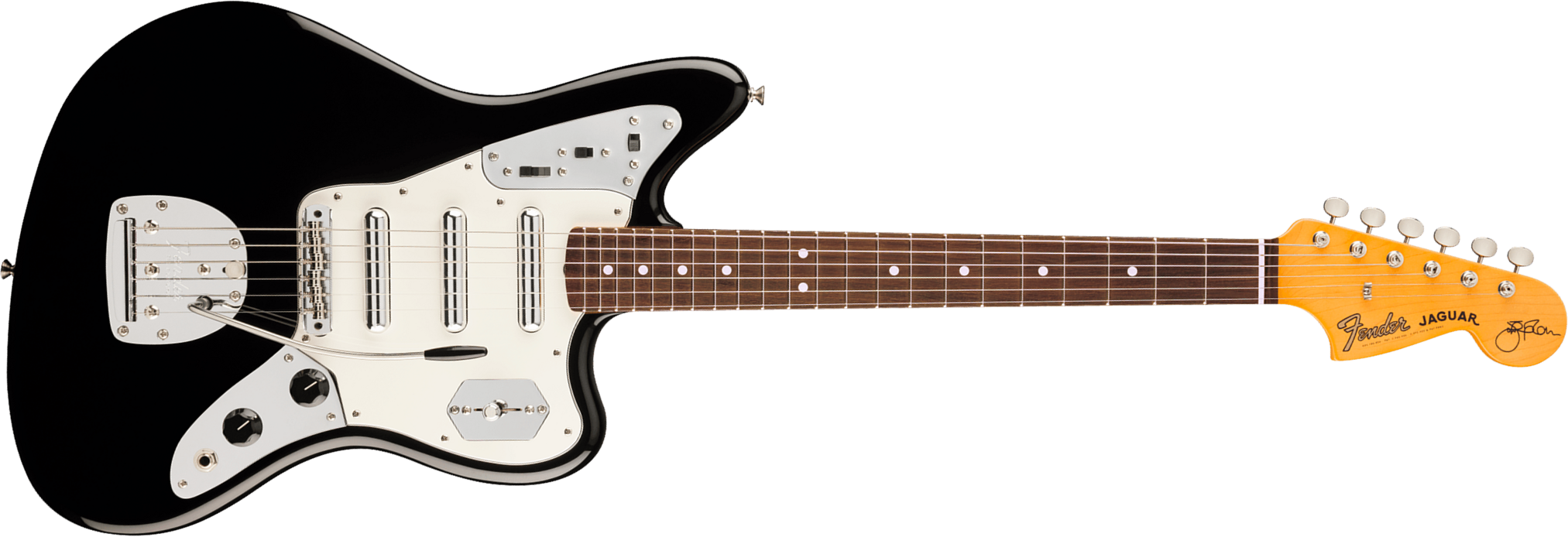 Fender Johnny Marr Jaguar Special Usa Ltd Signature Shsc 3s Trem Rw - Black - Guitarra eléctrica de autor - Main picture