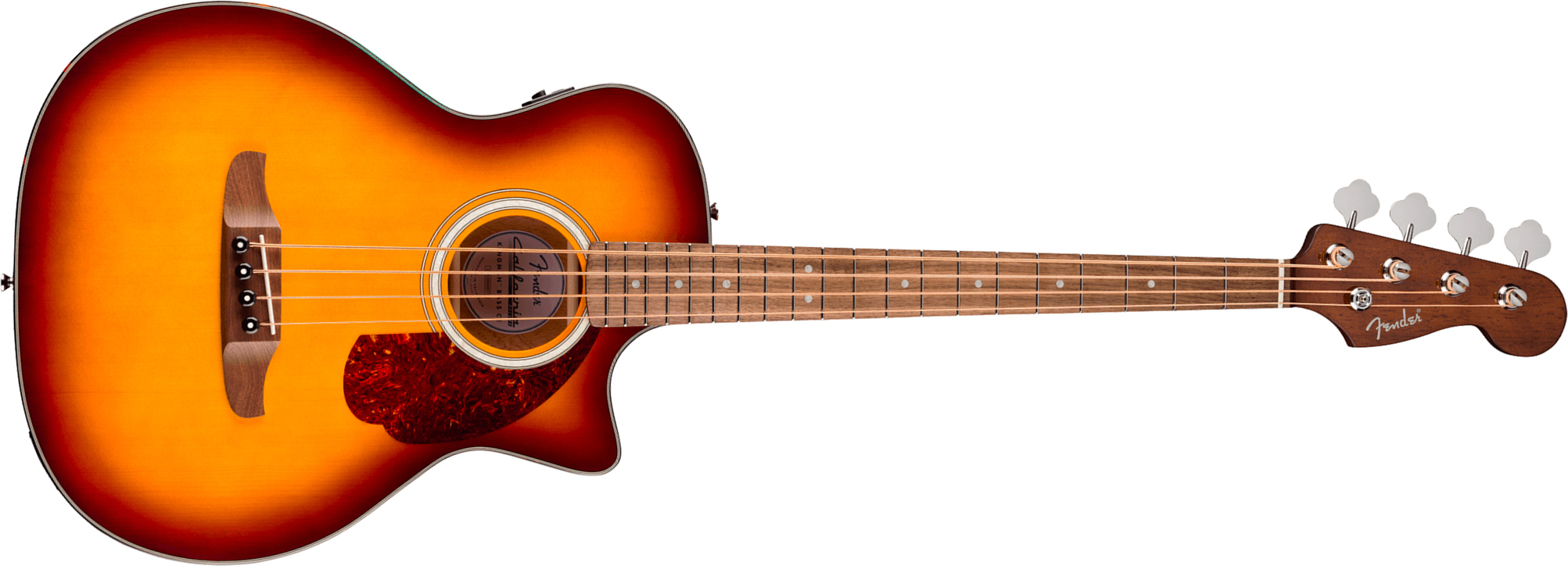 Fender Kingman Bass Deluxe Ce California Cw Shsc Epicea Acajou Noy - Honey Sunburst - Bajo acústico - Main picture