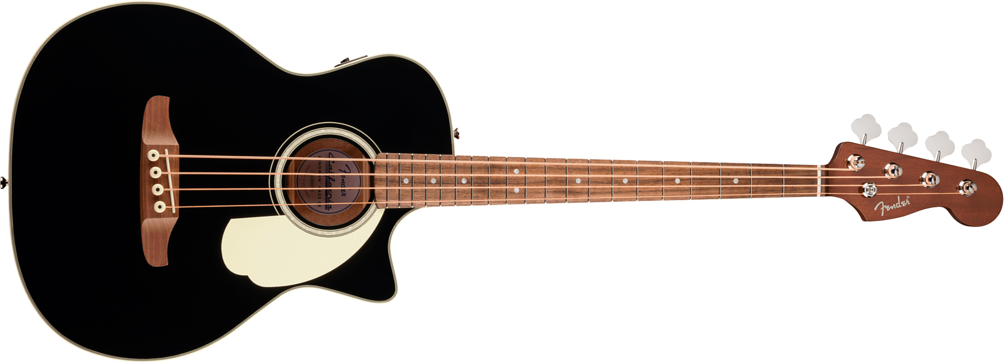 Fender Kingman Bass Deluxe Ce California Cw Shsc Epicea Acajou Noy - Black - Bajo acústico - Main picture
