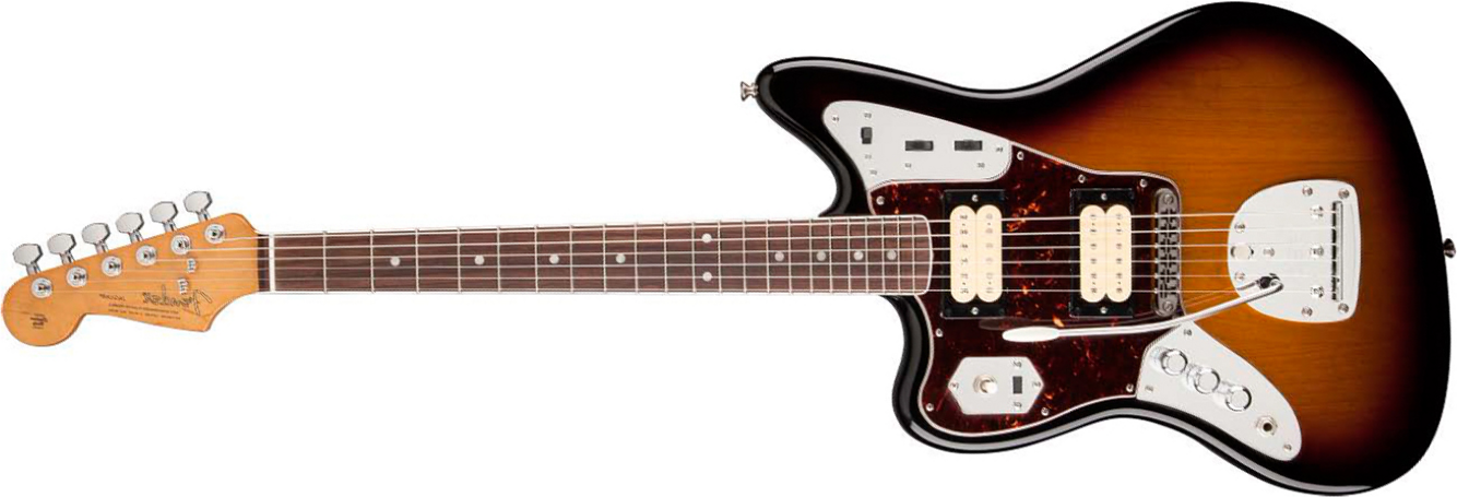 Fender Kurt Cobain Jaguar Lh Gaucher Mex Hh Trem Rw - 3-color Sunburst - Guitarra electrica para zurdos - Main picture