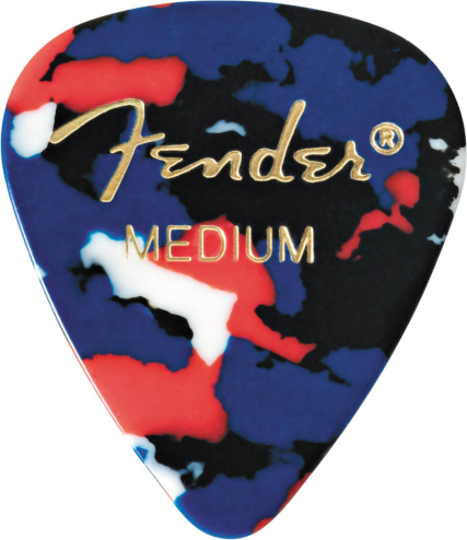Fender Lot De 12 351 Shape Classic Picks Medium Confetti - Púas - Main picture