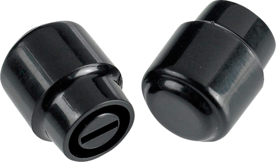 Fender Lot De 2 Pour Tele Barrel Switch Tips Usa Ou Mex Black - Tapa selector guitarra - Main picture