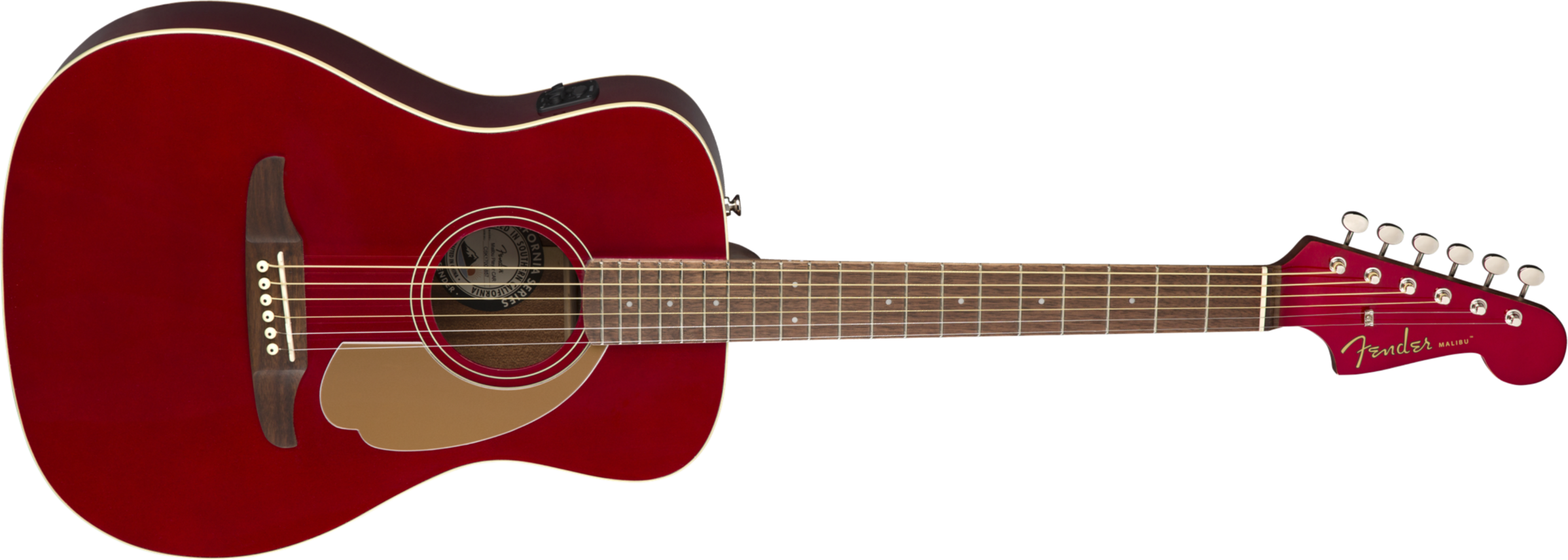 Fender Malibu Player - Candy Apple Red - Guitarra acústica & electro - Main picture