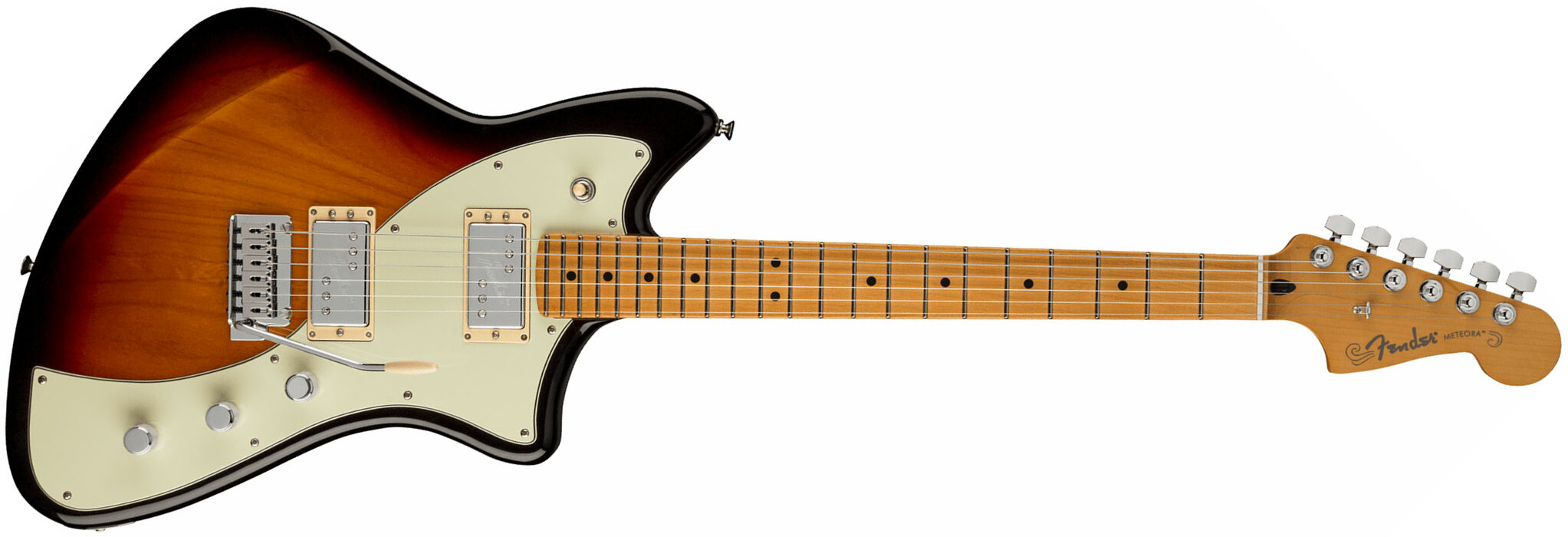 Fender Meteora Player Plus Hh Mex 2h Ht Mn - 3-color Sunburst - Guitarra electrica retro rock - Main picture