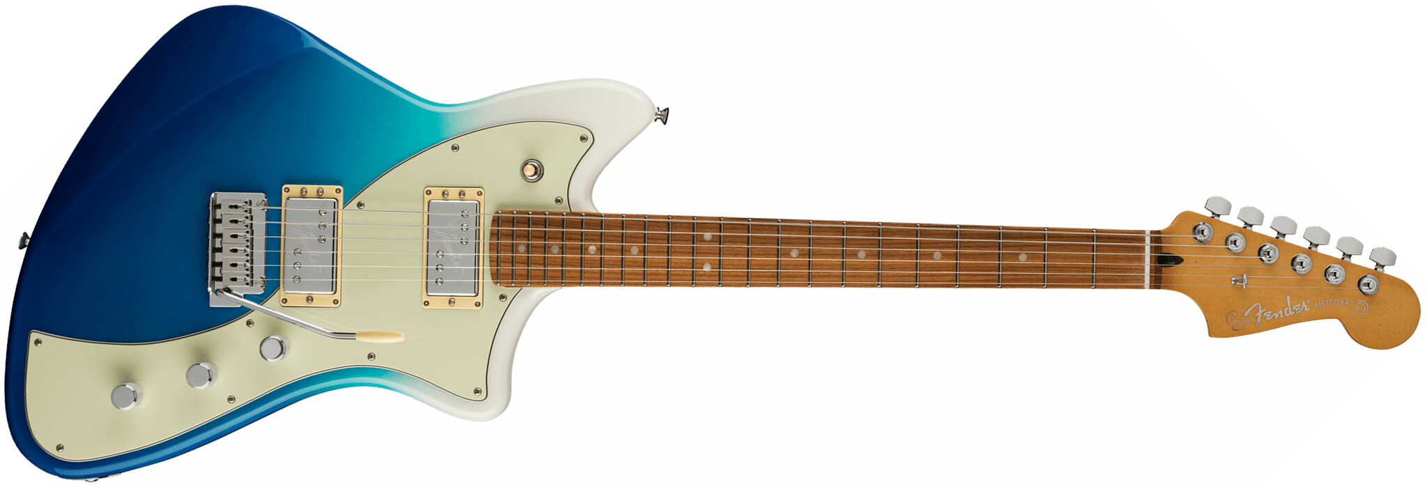 Fender Meteora Player Plus Hh Mex 2h Ht Pf - Belair Blue - Guitarra electrica retro rock - Main picture
