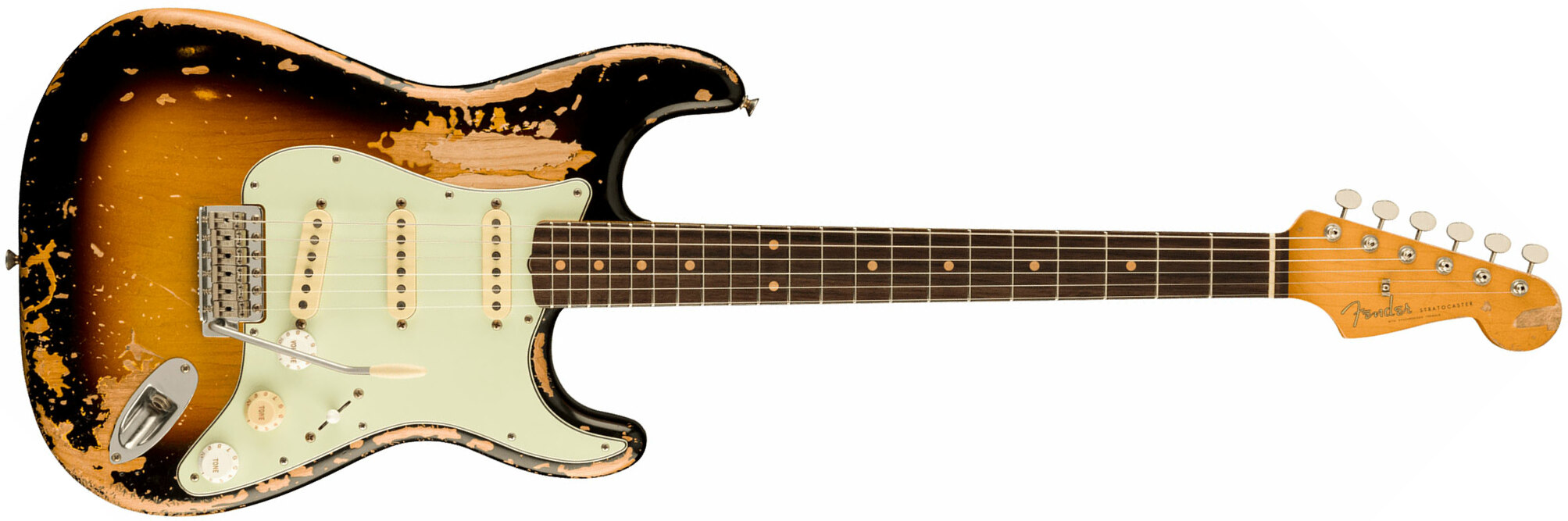 Fender Mike Mccready Strat Mex Signature 3s Trem Rw - Road Worn 3-color Sunburst - Guitarra eléctrica de autor - Main picture