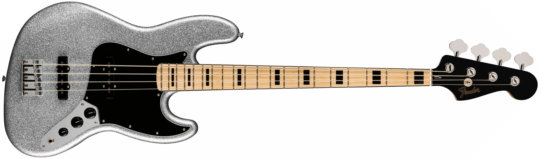 Fender Mikey Way Jazz Bass Ltd Signature Mex Mn - Silver Sparkle - Bajo eléctrico de cuerpo sólido - Main picture