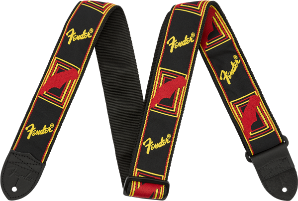 Fender Monogrammed Cotton 2inc.5cm Black Yellow Red - Correa - Main picture