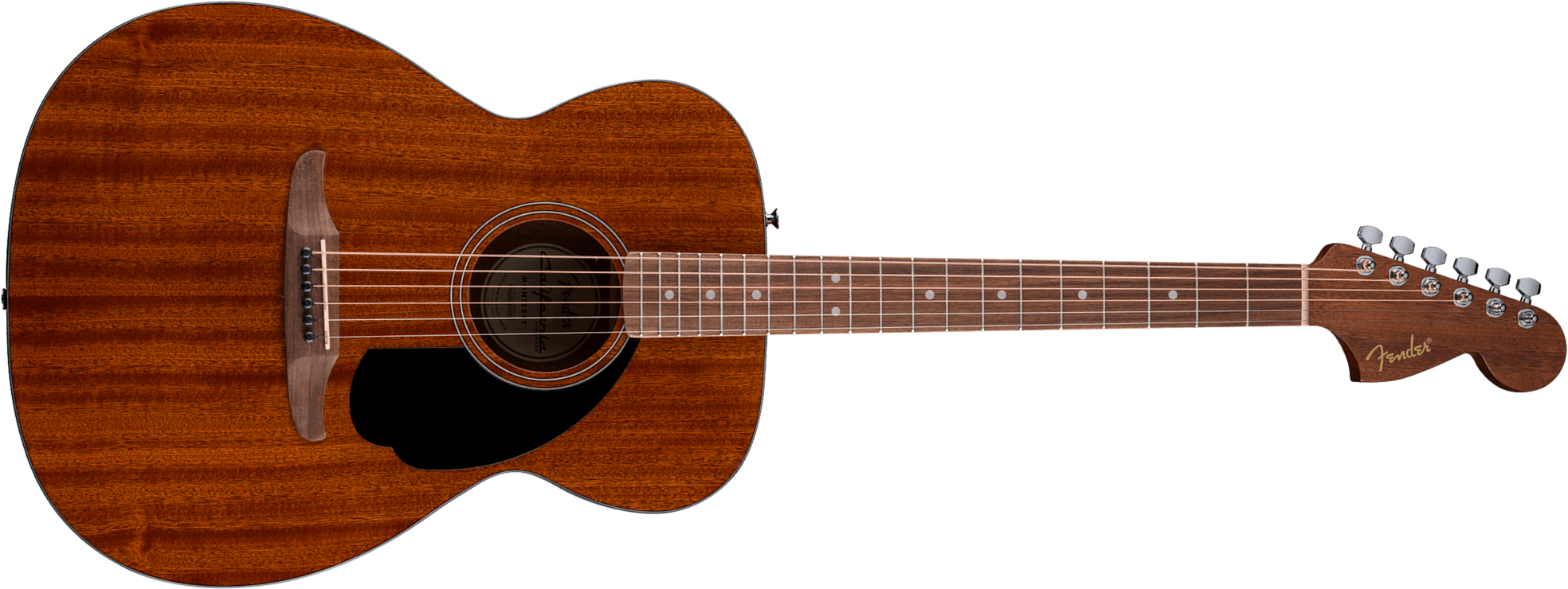 Fender Monterey California Standard Om Tout Sapele Wal - Natural - Guitarra folk - Main picture