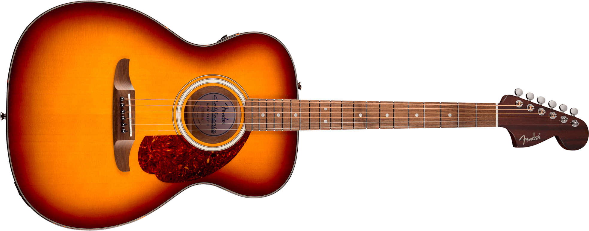 Fender Monterey Deluxe E California Orchestra Om Epicea Acajou Noy - Honey Sunburst - Guitarra folk - Main picture