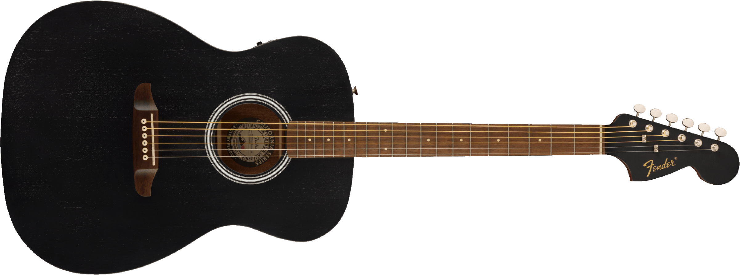 Fender Monterey Standard Sapelle Wal - Black Top - Guitarra acústica & electro - Main picture