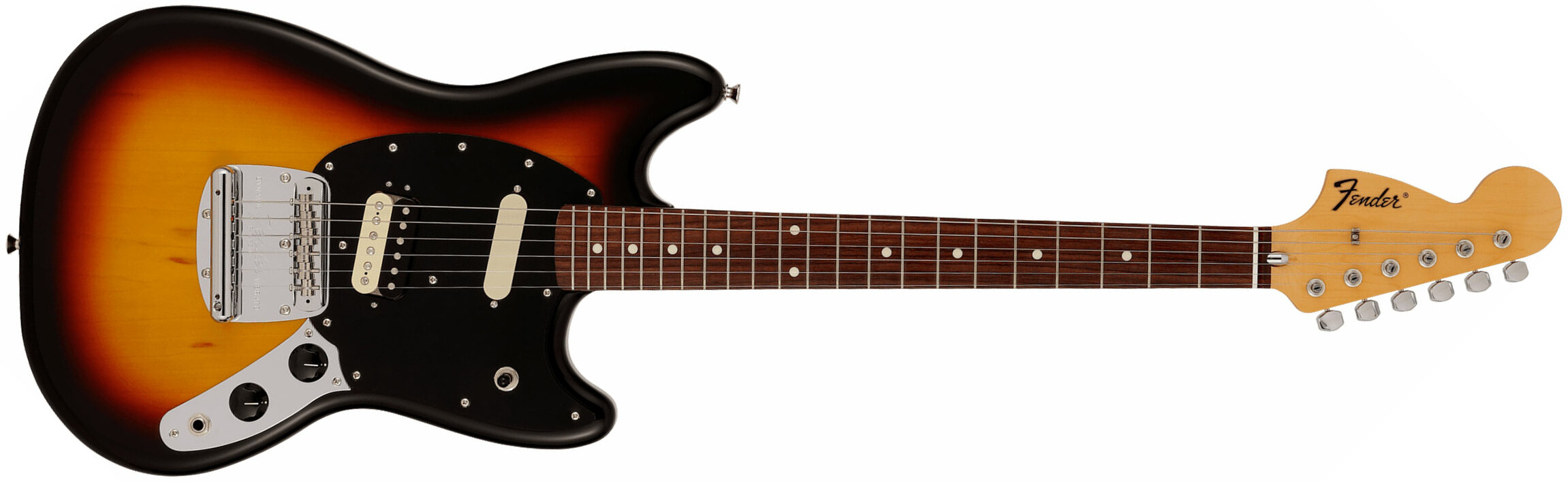 Fender Mustang Reverse Headstock Traditional Ltd Jap Hs Trem Rw - 3-color Sunburst - Guitarra eléctrica con forma de str. - Main picture