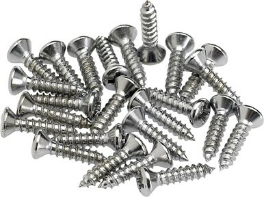 Fender Pickguard - Control Plate Mounting Screws (24) Chrome - Tornillos - Main picture