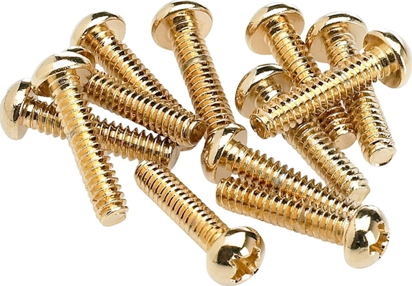 Fender Pickup & Selector Switch Mounting Screws (12) - Gold - Tornillos - Main picture